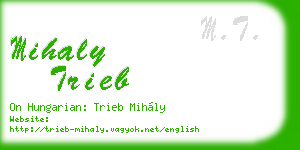 mihaly trieb business card